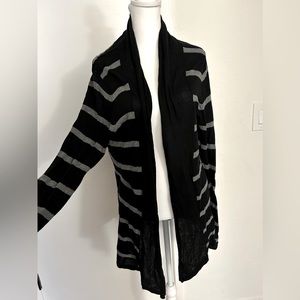 Black with grey stripes flowy Express sweater